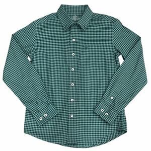 SOUTHERN TIDE Boys Green and Navy Button Down Medium (8-10)